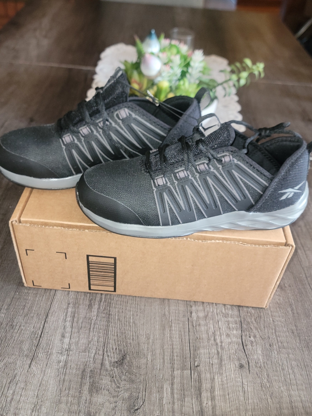 Reebok Black Astroride Steel Toe Shoes